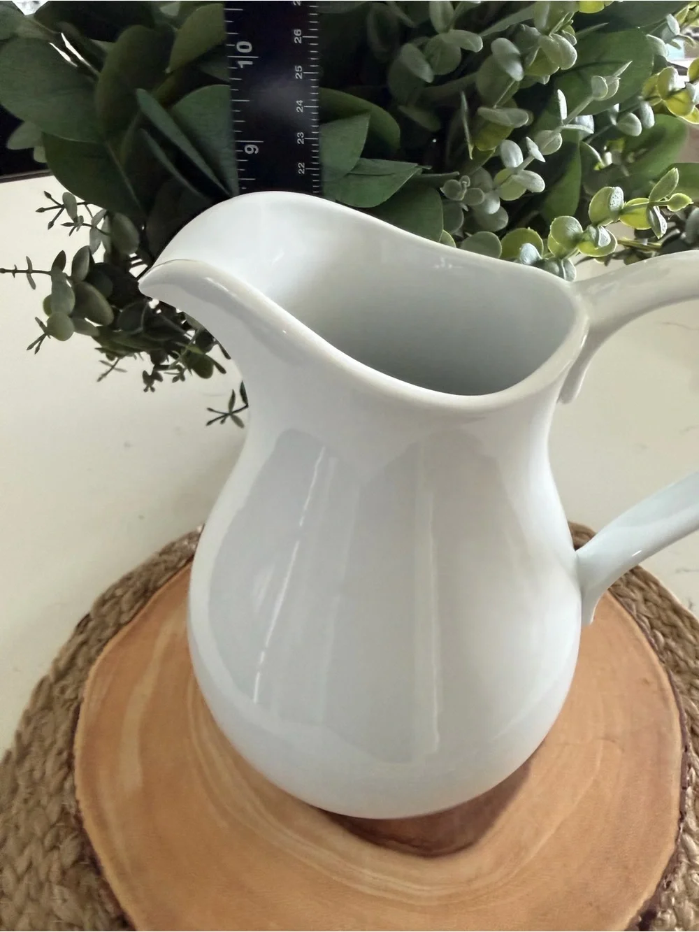 Pottery Barn The Great White Ceramic Pitcher. White.